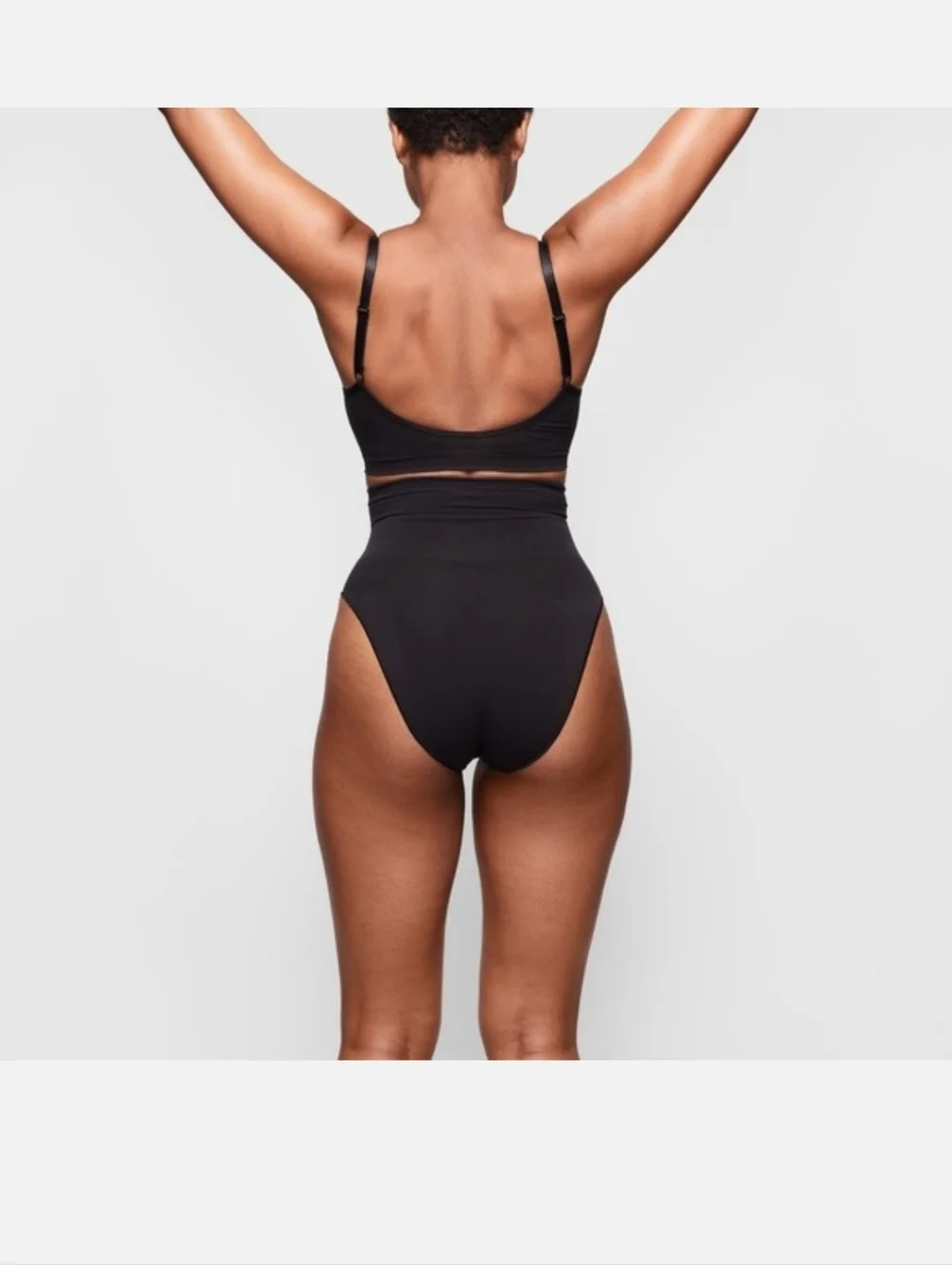 Skims Core Control High Waist Brief Onyx Medium Shapewear Feminine